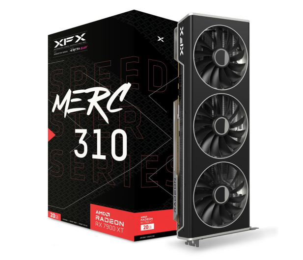 XFX Radeon RX 7900 XT BLACK Gaming SPEEDSTER MERC310 20GB GDDR6 - 1099102 - zdjęcie